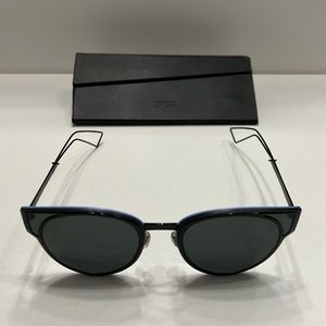 Dior Lilac Cat sunglasses. Blue and black. Includes case